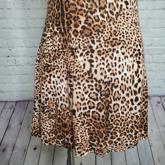 My Beloved Leopard Animal Print Tunic Mini Dress Size S - Picture 4 of 8